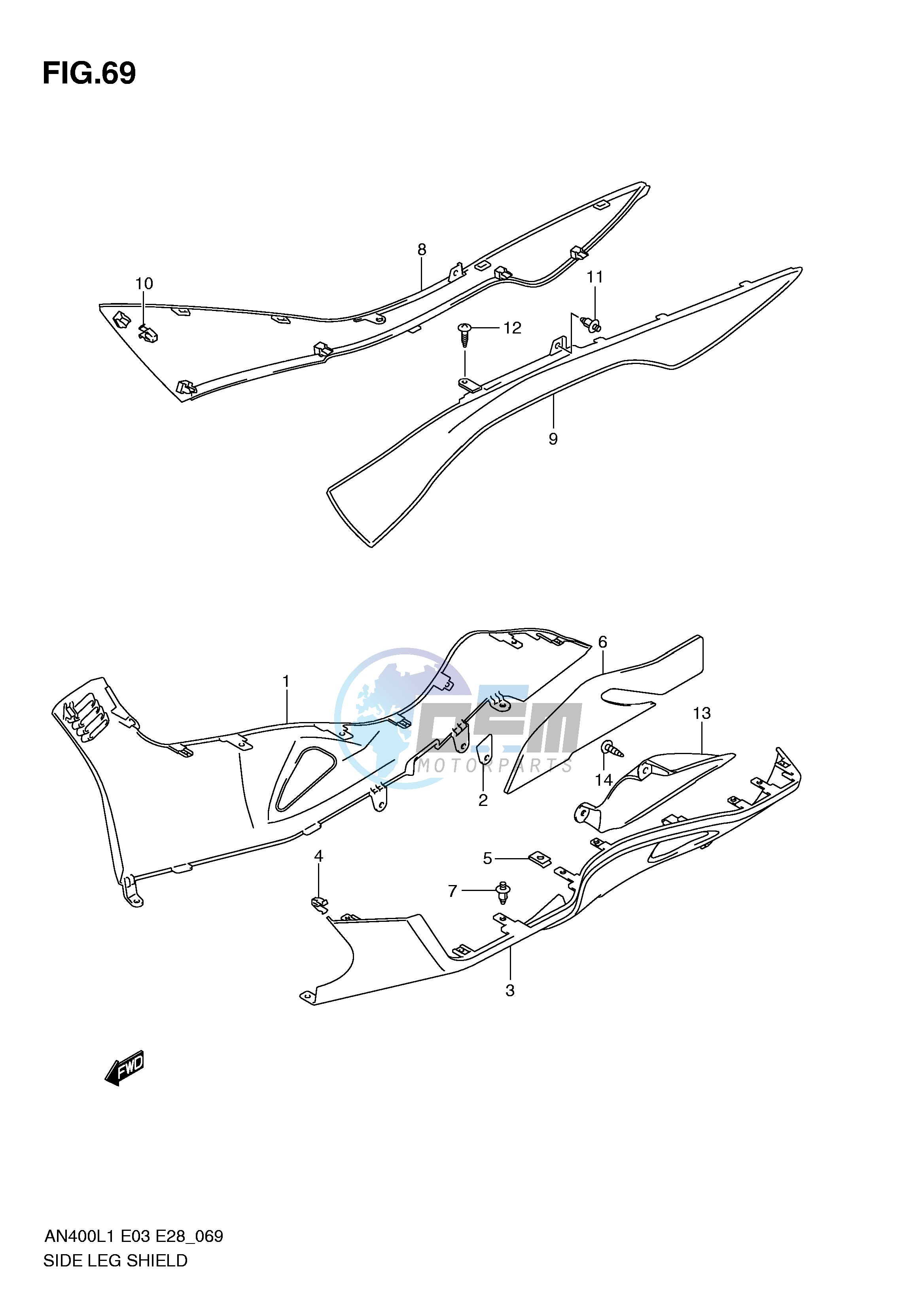 SIDE LEG SHIELD (AN400L1 E33)