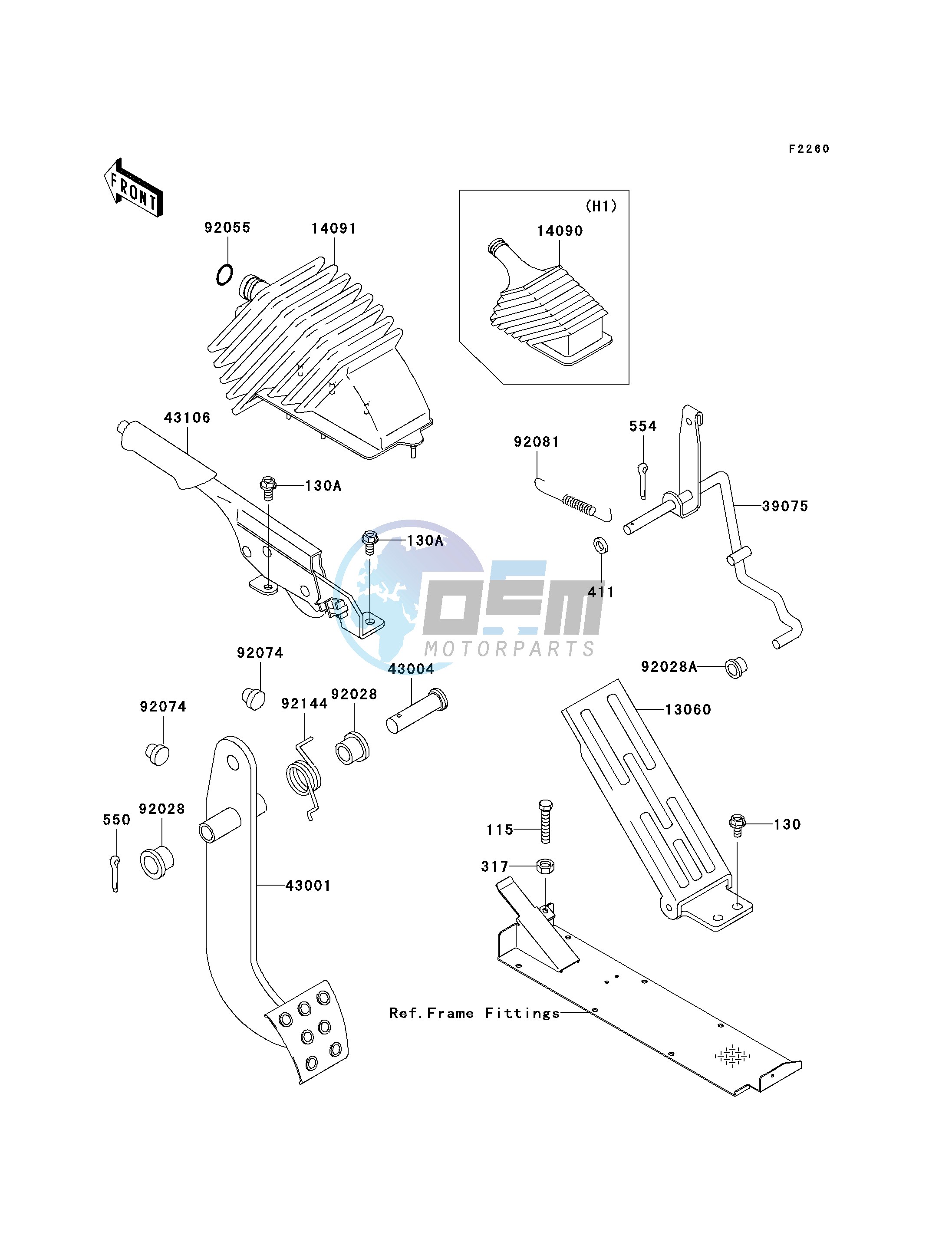 BRAKE PEDAL_THROTTLE LEVER