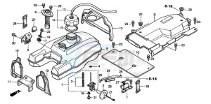 TRX450FM drawing FUEL TANK