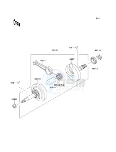 AN 110 C (C6-C7) drawing CRANKSHAFT