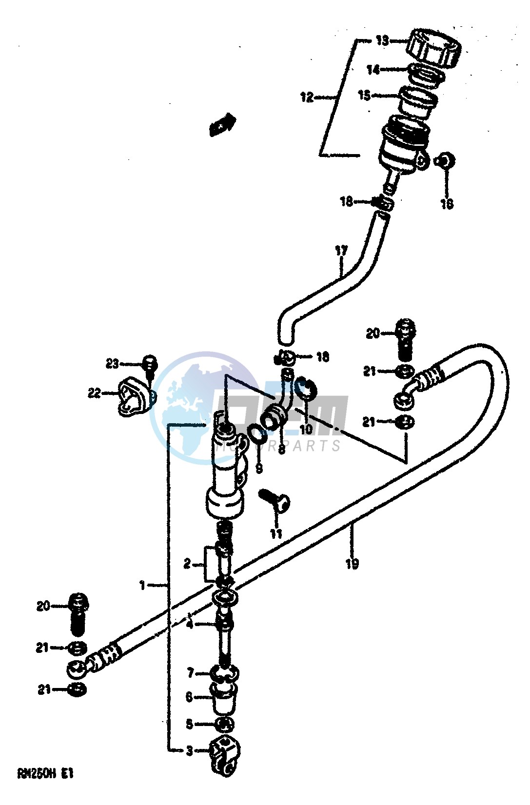 REAR MASTER CYLINDER (MODEL H)