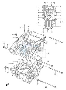 GS500 (E2) drawing CRANKCASE