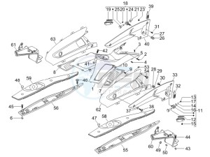 Nexus 500 e3 (UK) UK drawing Central cover - Footrests