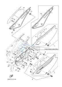 XTZ125E (1SBB) drawing SIDE COVER