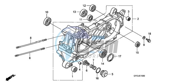 LEFT CRANKCASE