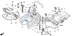 TRX350TE FOURTRAX ES drawing FUEL TANK