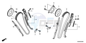 NT700VB drawing CAM CHAIN/ TENSIONER