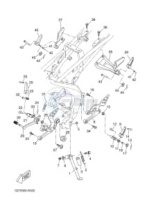 YZF-R125 R125 (5D7R 5D7R 5D7R) drawing STAND & FOOTREST