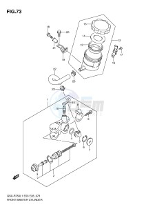 GSX-R750 (E3) drawing FRONT MASTER CYLINDER