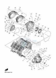 NIKEN GT MXT850D (B5B1) drawing CRANKCASE COVER 1