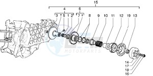 X9 125 drawing Driven pulley