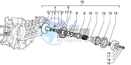 Driven pulley