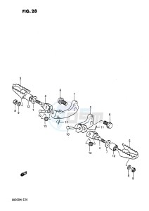 DR200 (E24) drawing FOOTREST