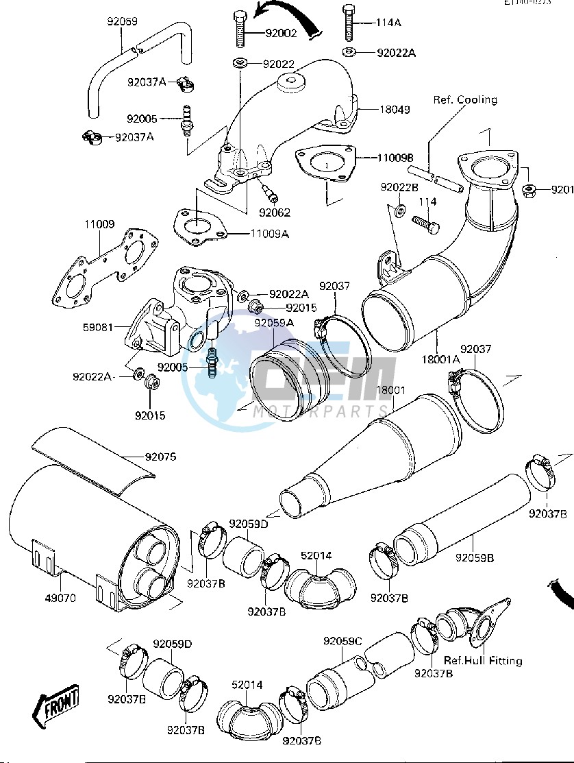 MUFFLER -- JF650-A2- -