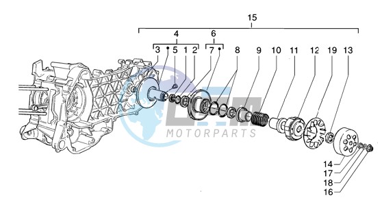 Driven pulley