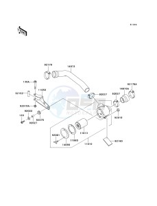 KAF 620 E [MULE 3010 4X4] (E1-E5) [MULE 3010 4X4] drawing AIR CLEANER-BELT CONVERTER