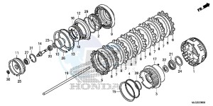 GL1800BD F6B Bagger - GL1800BD UK - (E) drawing CLUTCH