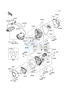 VN1700 CLASSIC TOURER VN1700C9F GB XX (EU ME A(FRICA) drawing Air Cleaner