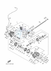 YXE850EN YXE85WPAK (B8K5) drawing FRONT DIFFERENTIAL