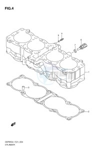 GSF650 (E21) Bandit drawing CYLINDER