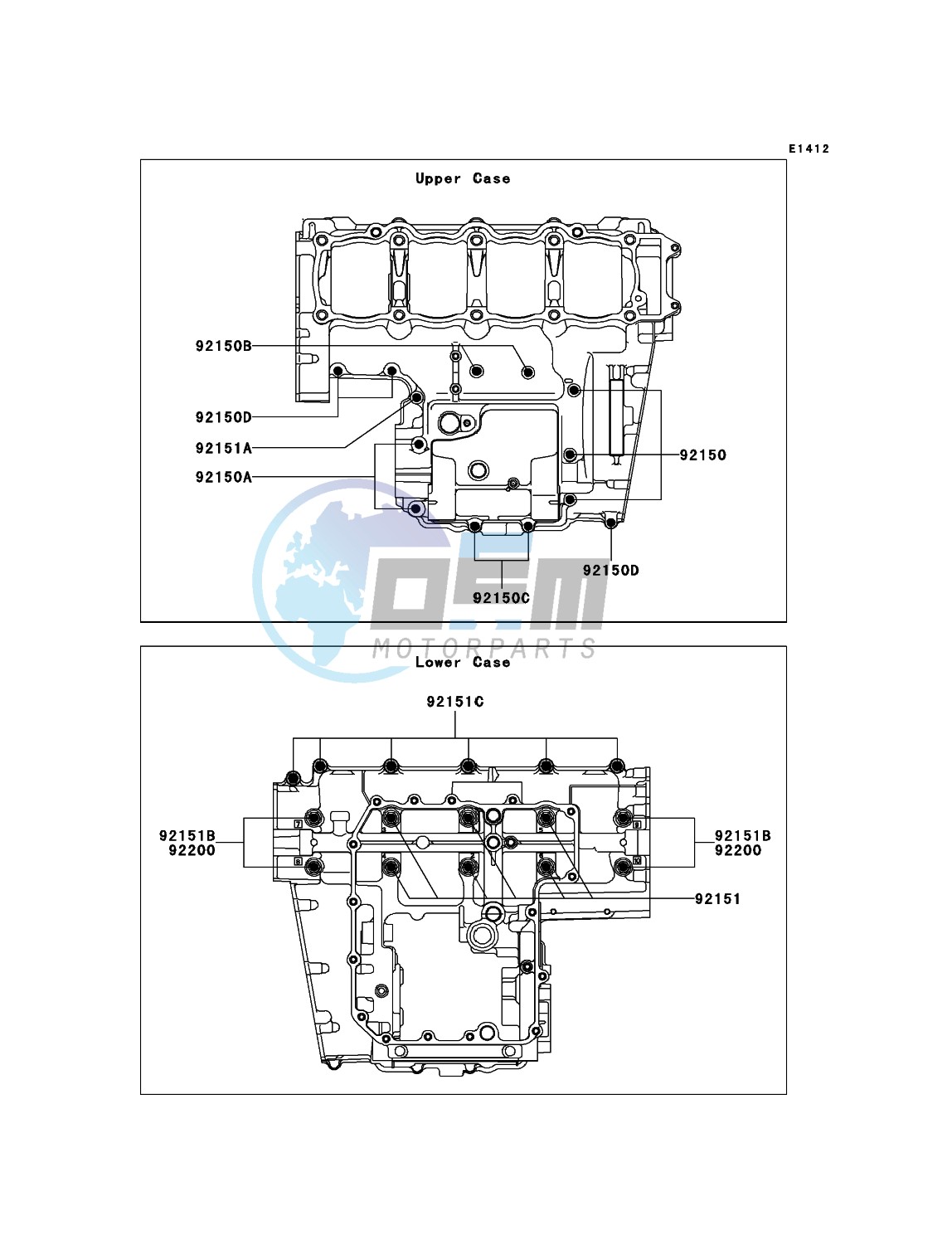 Crankcase Bolt Pattern