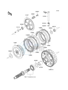 KLE 650 A [VERSYS] (9F-9F) A8F drawing CLUTCH