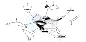 CBR600RR drawing MARK STRIPE