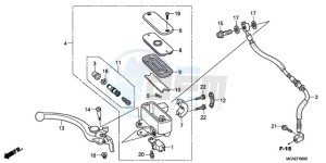 GL18009 UK - (E / AB MKH NAV) drawing FRONT BRAKE MASTER CYLINDER