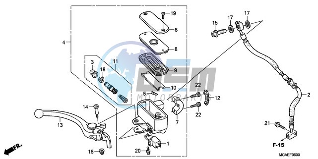 FRONT BRAKE MASTER CYLINDER