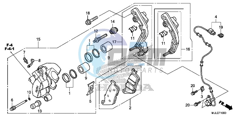 FRONT BRAKE CALIPER