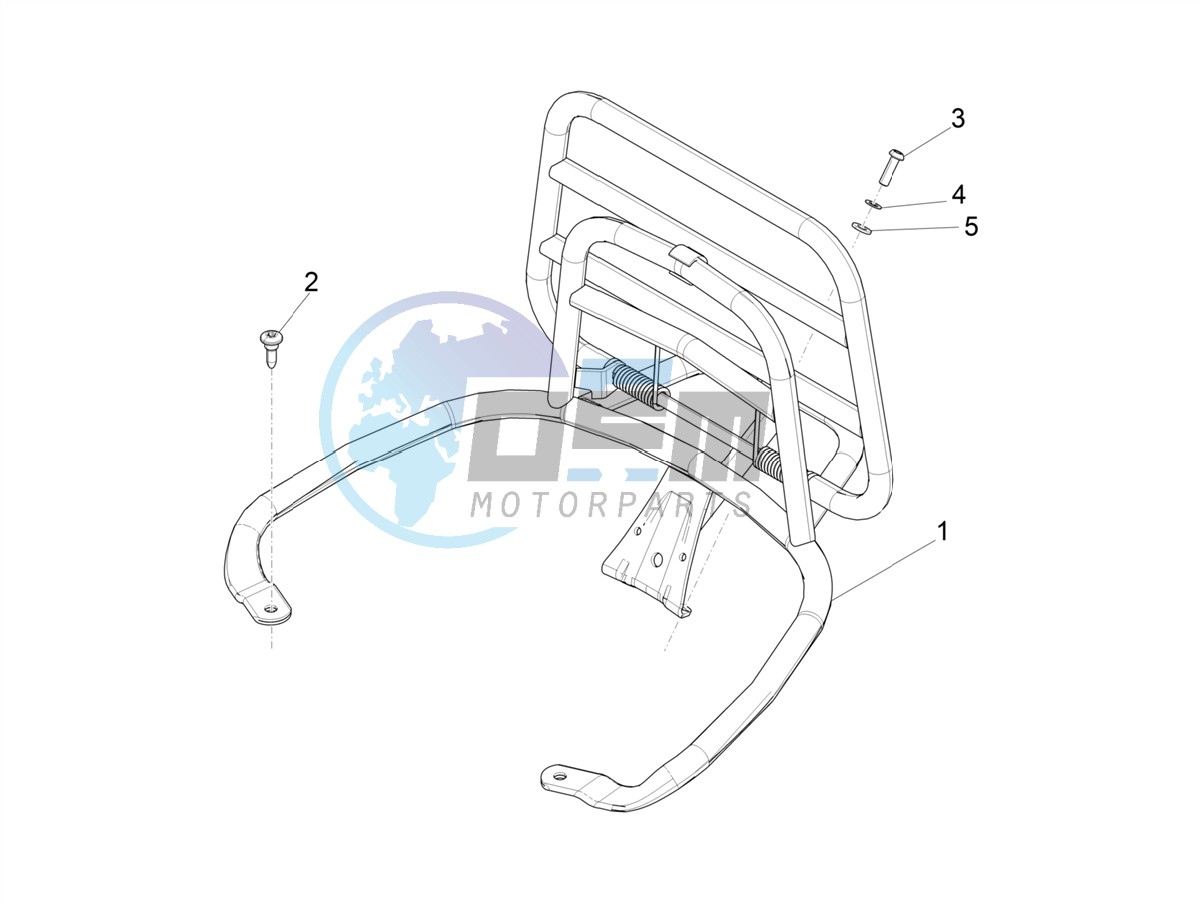 Rear luggage rack