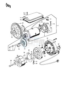 KZ 900 A (A4-A5) drawing GENERATOR_STARTER MOTOR