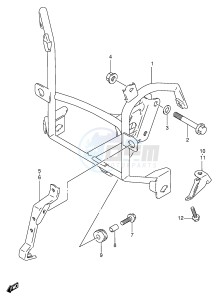 GSF600 (E2) Bandit drawing COWLING BRACE (GSF600ST SUT SV SUV SW SUW SX SUX)