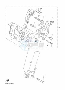 WR250F (BAK9) drawing FRONT BRAKE CALIPER