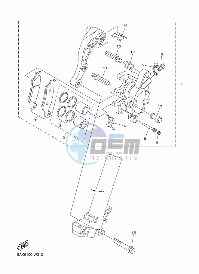 FRONT BRAKE CALIPER