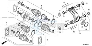 TRX420FA5F TRX420F Europe Direct - (ED) drawing REAR KNUCKLE/ REAR DRIVESHAFT