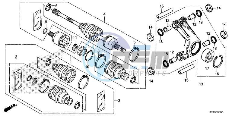 REAR KNUCKLE/ REAR DRIVESHAFT