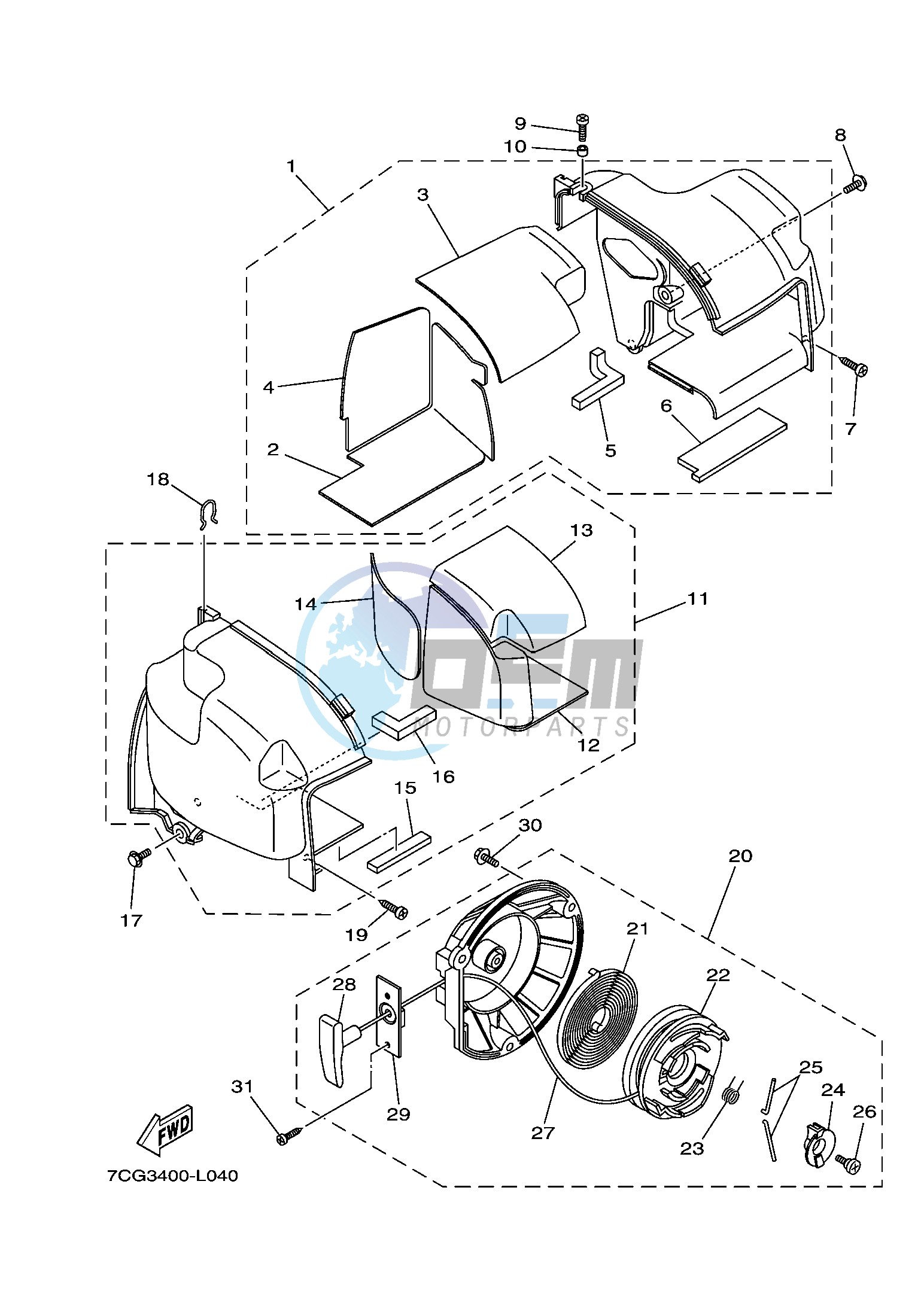 AIR SHROUD & STARTER