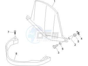 Beverly 125 Sport e3 drawing Windshield