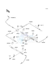 KAF 620 E [MULE 3010 4X4] (E6F-E8F) E6F drawing BRAKE PIPING