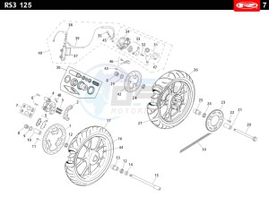 RS3-125-WHITE drawing WHEEL - BRAKES