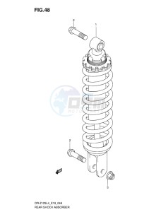 DR-Z125L EU drawing REAR SHOCK ABSORBER