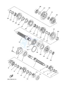 MT09 900 (1RC1 1RC2) drawing TRANSMISSION