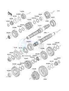 ZX636 C [NINJA ZX-6R] (C6F) D6F drawing TRANSMISSION