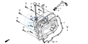 CMX250C REBEL drawing RIGHT CRANKCASE COVER