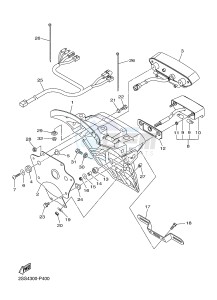 XVS1300CU XVS1300 CUSTOM XVS1300 CUSTOM (2SS4) drawing TAILLIGHT