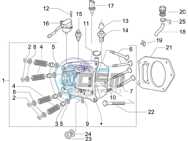 Cilinder head unit - Valve