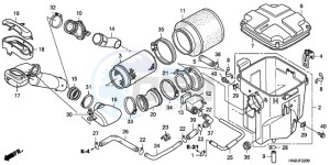 TRX500FA9 Australia - (U) drawing AIR CLEANER