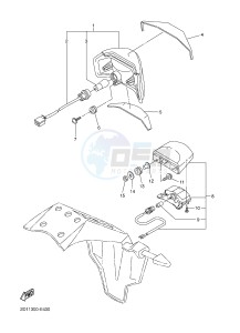 FZ1-N FZ1 (NAKED) 1000 (1EC6) drawing TAILLIGHT