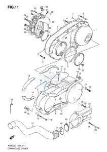 AN400 ABS BURGMAN EU-UK drawing CRANKCASE COVER